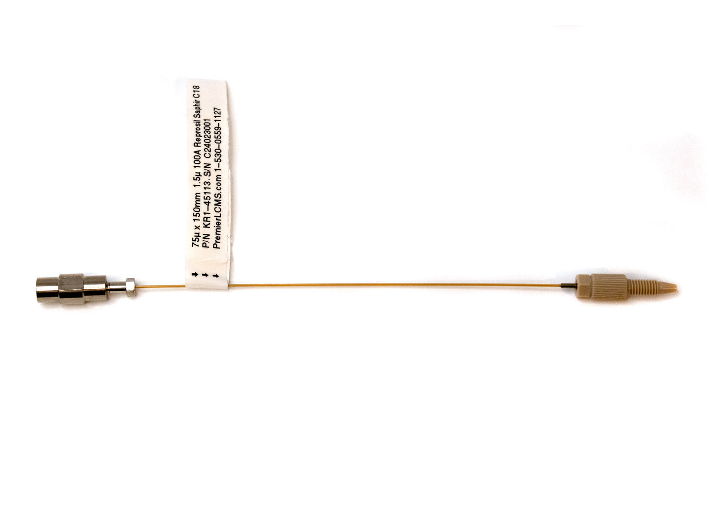 PepMax XHS2 - 75u ID x 150mm 1.6u 100A PepMax C18P P/N KF1-55113